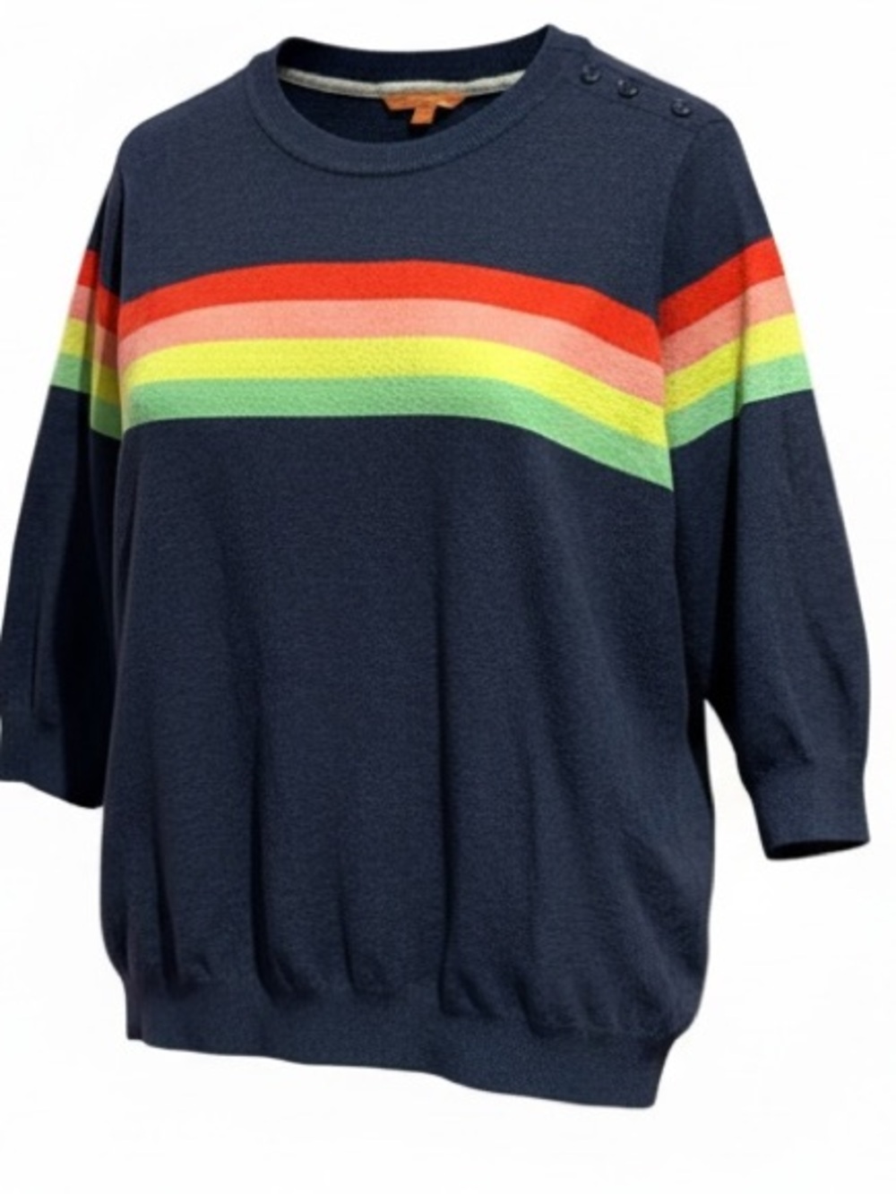 Mud cloth rainbow sweater